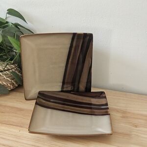 Set of Two Sango Avanti Square Plates